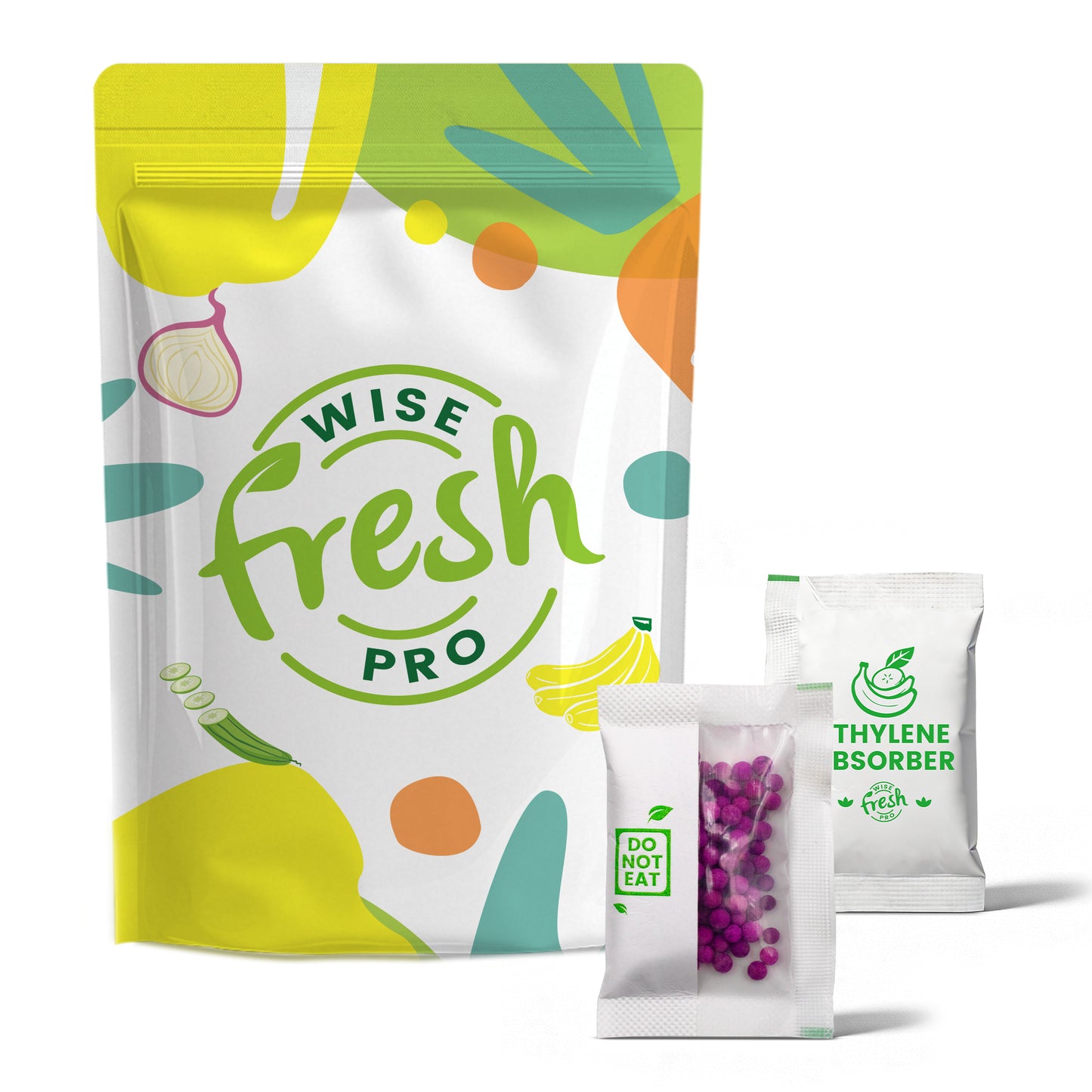 WiseFreshPro Ethylene Absorber for Fresher Fruits & Vegetables